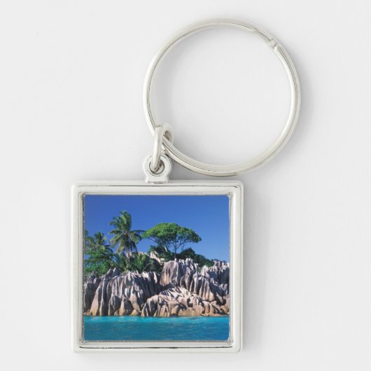 Seychellen. Ilot St. Pierre (nabij Praslin) Sleutelhanger (Voorkant)