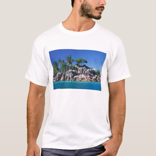 Seychellen. Ilot St. Pierre (nabij Praslin) T-shirt (Voorkant)