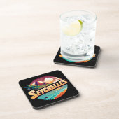 Seychellen - Indische Oceaan Bier Onderzetter (Rechterzijde)