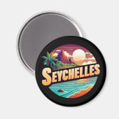 Seychellen - Indische Oceaan Magneet (Voorkant / Achterkant)