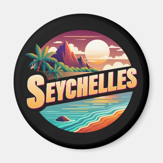 Seychellen - Indische Oceaan Magneet (Voorkant)