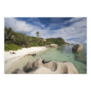 Seychellen, La Digue-eiland, L'Union Estate Foto Afdruk