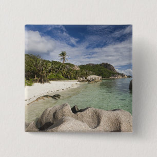 Seychellen, La Digue eiland, L'Union Estate Vierkante Button 5,1 Cm
