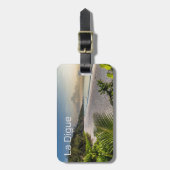 Seychellen La Digue Sunset Beach Holiday Souvenir Bagagelabel (Voorkant verticaal)