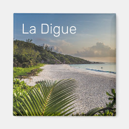 Seychellen La Digue Sunset Beach Holiday Souvenir Magneet