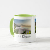 Seychellen La Digue Sunset Beach Holiday Souvenir Mok (Voorkant links)