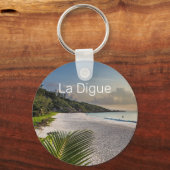Seychellen La Digue Sunset Beach Holiday Souvenir Sleutelhanger (Voorkant)