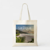 Seychellen La Digue Sunset Beach Holiday Souvenir Tote Bag (Achterkant)