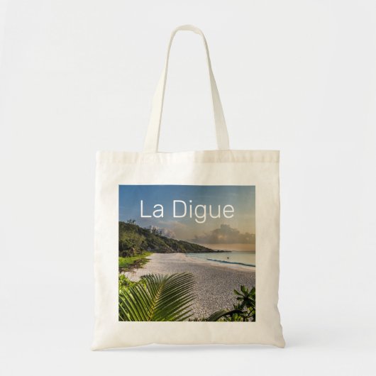 Seychellen La Digue Sunset Beach Holiday Souvenir Tote Bag (Voorkant)