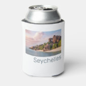 Seychellen La Digue  Sunset Holiday Gift Blikjeskoeler (Blikje Achterkant)