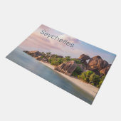 Seychellen La Digue  Sunset Holiday Gift Deurmat (Schuin)