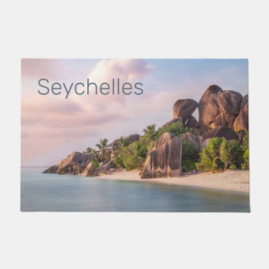 Seychellen La Digue  Sunset Holiday Gift Deurmat (Voorkant)