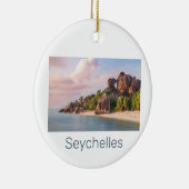 Seychellen La Digue  Sunset Holiday Gift Keramisch Ornament (Rechts)