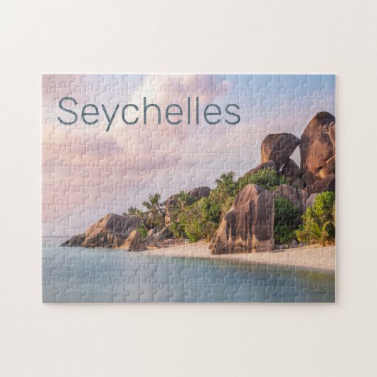 Seychellen La Digue  Sunset Holiday Gift Legpuzzel (Horizontaal)