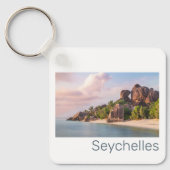 Seychellen La Digue  Sunset Holiday Gift Sleutelhanger (Voorkant)