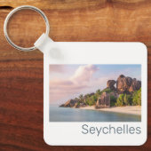 Seychellen La Digue  Sunset Holiday Gift Sleutelhanger (Voorkant)