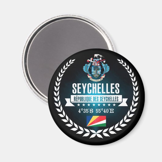 Seychellen Magneet (Voorkant / Achterkant)