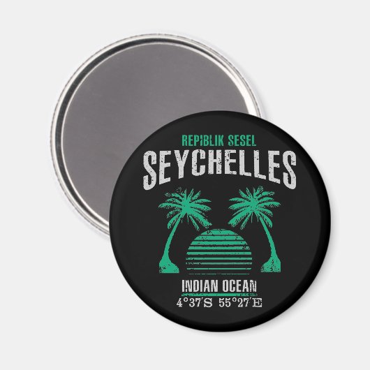 Seychellen Magneet (Voorkant / Achterkant)