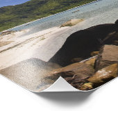 Seychellen, Mahe eiland, Anse a la Mouche Foto Afdruk (Hoek)