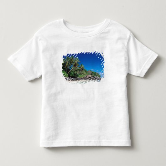 Seychellen, Mahe eiland, Anse Royale strand. 2 Kinder Shirts (Voorkant)
