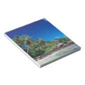 Seychellen, Mahe-eiland, Anse Royale-strand. 2 Notitieblok (Schuin)