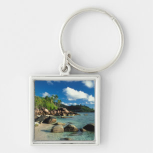 Seychellen, Mahe-eiland, Anse Royale-strand. 3 Sleutelhanger