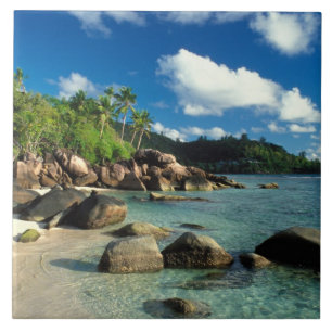 Seychellen, Mahe eiland, Anse Royale strand. 3 Tegeltje