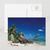 Seychellen, Mahe eiland, Anse Royale strand. Briefkaart (Voorkant / Achterkant)