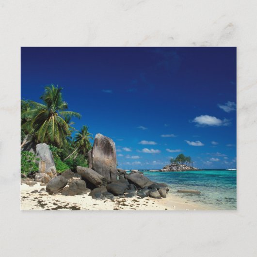 Seychellen, Mahe eiland, Anse Royale strand. Briefkaart (Voorkant)