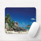 Seychellen, Mahe eiland, Anse Royale strand. Muismat (Met muis)