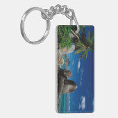 Seychellen, Mahe eiland, Anse Royale strand. Sleutelhanger (Voorkant Links)