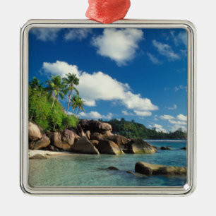 Seychellen, Mahe eiland, Lazare Bay Metalen Ornament
