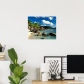 Seychellen, Mahe Island, Anse Royale Beach. 3 Poster (Thuiskantoor)