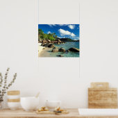 Seychellen, Mahe Island, Anse Royale Beach. 3 Poster (Keuken)