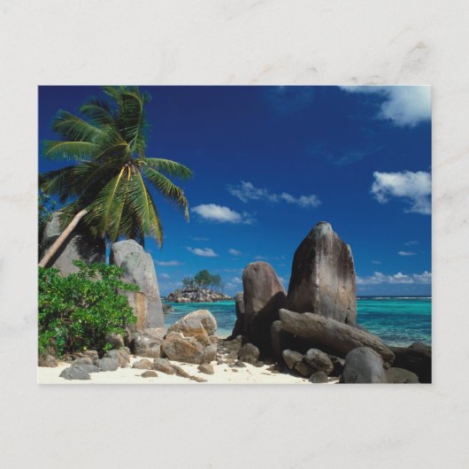 Seychellen, Mahe Island, Anse Royale Beach. Briefkaart (Voorkant)
