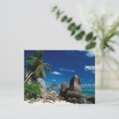 Seychellen, Mahe Island, Anse Royale Beach. Briefkaart (Staand voorkant)