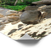 Seychellen, Mahe Island, Anse Royale Beach. Poster (Hoek)