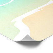 Seychellen Minimale Reisposter Poster (Hoek)
