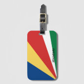 Seychellen National Flag Patriotic Bagagelabel (Voorkant (verticaal))