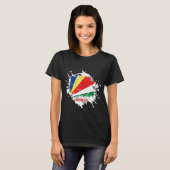 Seychellen plons t-shirt (Voorkant volledig)