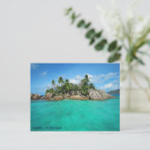 Seychellen, Praslin - Tropisch eiland - Foto Briefkaart (Staand voorkant)