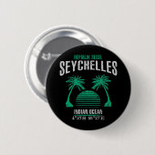 Seychellen Ronde Button 5,7 Cm (Voorkant /achterkant)