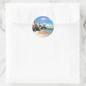 Seychellen Ronde Sticker (Tas)