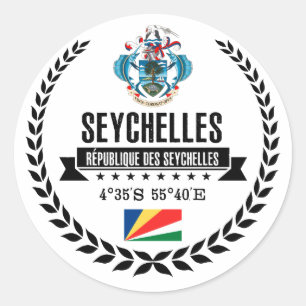 Seychellen Ronde Sticker