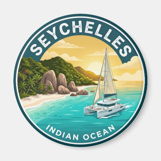 Seychellen Seychellen Magneet (Voorkant)