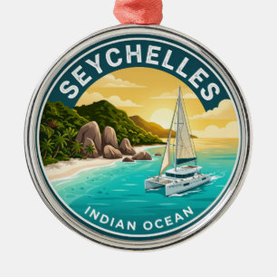 Seychellen Seychellen Metalen Ornament