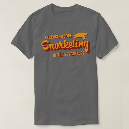 Seychellen Snorkeling Lover Quote T-shirt (Design voorkant)