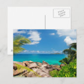 Seychellen. Stone's kustlijn Briefkaart (Voorkant / Achterkant)