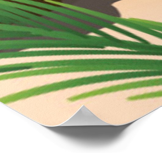 Seychellen strandreisposter poster (Hoek)