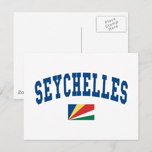 Seychellen Style Briefkaart (Voorkant / Achterkant)